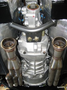headers heat shield and trans mount